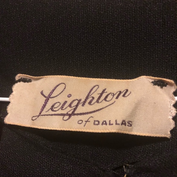 True vintage 1940’s Black/Rust crepe dress RARE larger size! 16 - Picture 10 of 13